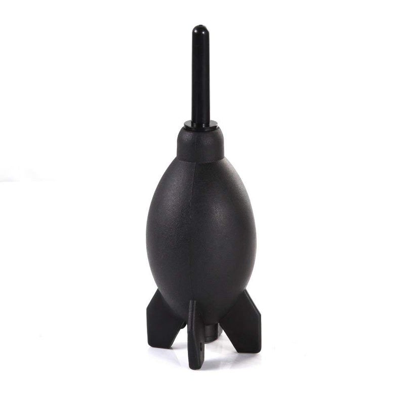 FocusFoto PRO 6.6 Inch Rubber Rocket Air Blower Duster Cleaner Dust Cleaning for DSLR Camera CCD Lens Keyboard Black - Image 1